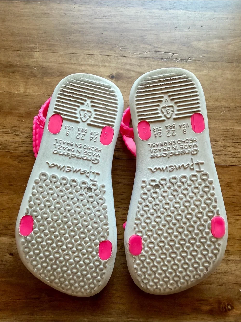 Ipanema Girls Rainbow Cloud Sandals Pink Toddler Size 8 Summer Beach Waterproof